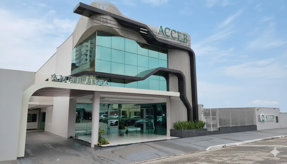 Fachada da clínica ACCEB